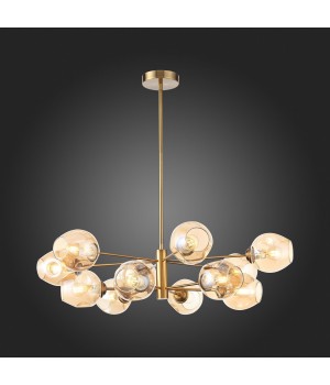 SL1500.203.12 Светильник подвесной ST-Luce Золотистый/Янтарный E14 12*40W FOVIA-foto5