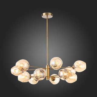 SL1500.203.12 Светильник подвесной ST-Luce Золотистый/Янтарный E14 12*40W FOVIA-foto5