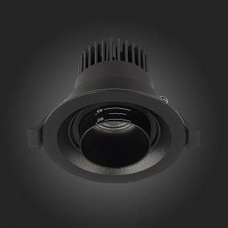 ST701.448.07 Св-к встр. Zoom Черный LED 1*7W 4000K 560Lm Ra 15°-60° IP20 D90xH65 170-240V ST701-foto9