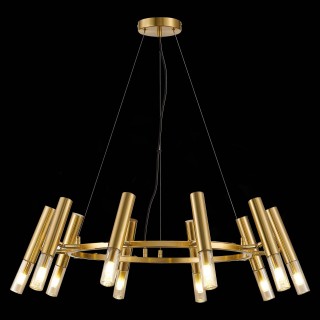 SL1236.203.10 Люстра подвесная ST-Luce Золотистый/Коньячный, Золотистый G9 10*5W ECLIP-foto5