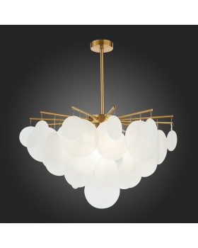 SL1231.302.06 Люстра потолочная ST-Luce Латунь/Белый E14 6*60W Vittoria-foto5