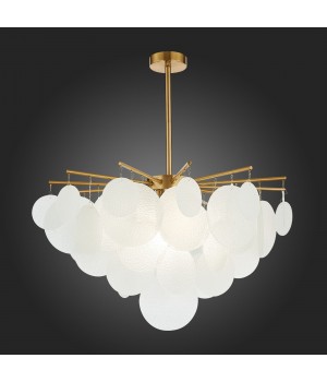 SL1231.302.06 Люстра потолочная ST-Luce Латунь/Белый E14 6*60W Vittoria-foto5