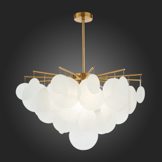 SL1231.302.06 Люстра потолочная ST-Luce Латунь/Белый E14 6*60W Vittoria-foto5