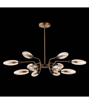 SL1174.303.12 Люстра подвесная ST-Luce Латунь/Коньячный G9 12*5W DESIMA-foto8