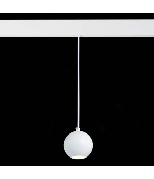 ST354.543.12 Магнитный трековый светильник подвесной белый LED 1*12W 4000K 750Lm Ra>80 36° IP20 D100xH92 48V BOLE-foto4