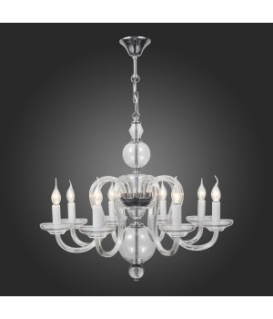 SL757.103.08 Люстра подвесная ST-Luce Хром, Прозрачный/Прозрачный E14 8*40W NINFA-foto7