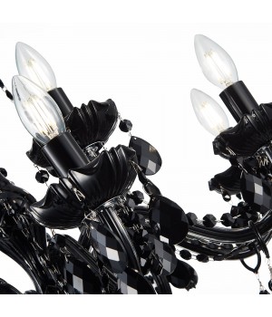 SL642.403.12 Люстра подвесная ST-Luce Черный, Хром/Черный E14 12*40W ODILIA-foto3
