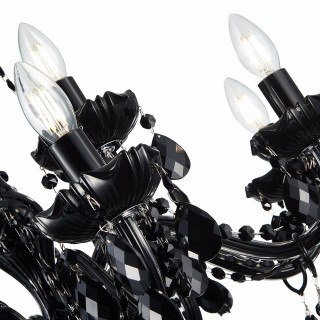 SL642.403.12 Люстра подвесная ST-Luce Черный, Хром/Черный E14 12*40W ODILIA-foto3