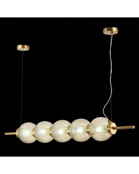 SL1155.303.05 Светильник подвесной ST-Luce Латунь/Коньячный E14 5*40W MARENA-foto6