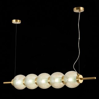 SL1155.303.05 Светильник подвесной ST-Luce Латунь/Коньячный E14 5*40W MARENA-foto6