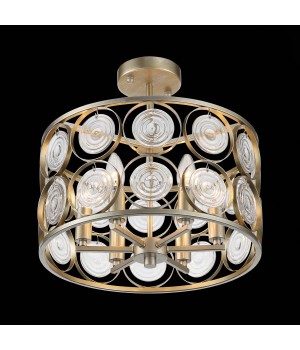 SL1105.202.06 Светильник потолочный ST-Luce Золотистый с патиной/Золотистый, Прозрачный E14 6*60W SERANDA-foto9