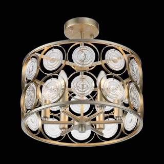 SL1105.202.06 Светильник потолочный ST-Luce Золотистый с патиной/Золотистый, Прозрачный E14 6*60W SERANDA-foto9