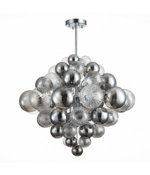 SL1124.103.29 Люстра подвесная ST-Luce Хром/Дымчатый, Прозрачный G9 29*5W 4000K VINETTO-foto2