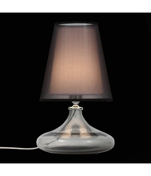 SL974.404.01 Прикроватная лампа ST-Luce Хром, Дымчатый/Черный, Белый E27 1*60W AMPOLLA-foto4