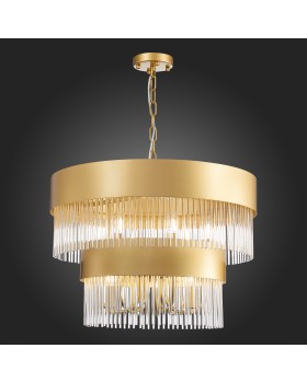 SL1225.203.09 Люстра подвесная ST-Luce Золотистый/Золотистый, Прозрачный E14 9*40W CONTATTO-foto5