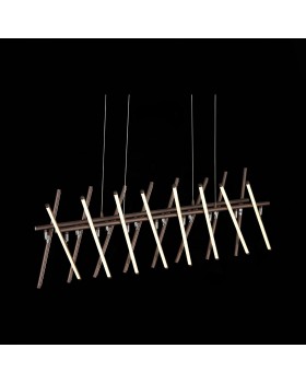 SLD003.303.16 Люстра подвесная ST-Luce Кофейный/Белый LED 16*8W 4000K PIACOD-foto10