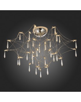 SL797.102.78 Люстра потолочная ST-Luce Хром, Прозрачный LED 78*0,45W 3000K GRAVETTA-foto5