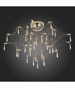 SL797.102.78 Люстра потолочная ST-Luce Хром, Прозрачный LED 78*0,45W 3000K GRAVETTA-foto5