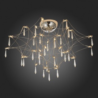 SL797.102.78 Люстра потолочная ST-Luce Хром, Прозрачный LED 78*0,45W 3000K GRAVETTA-foto5