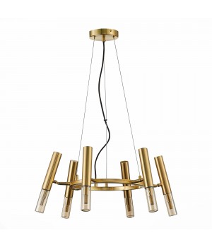 SL1236.203.06 Люстра подвесная ST-Luce Золотистый/Коньячный, Золотистый G9 6*5W ECLIP-foto2