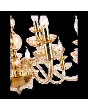 SL1758.203.15 Люстра подвесная ST-Luce Золотистый, Шампань E14 15*40W CENELA-foto6