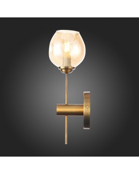 SL1500.201.01 Светильник настенный ST-Luce Золотистый/Янтарный E14 1*40W FOVIA-foto9