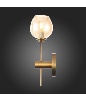 SL1500.201.01 Светильник настенный ST-Luce Золотистый/Янтарный E14 1*40W FOVIA-foto9