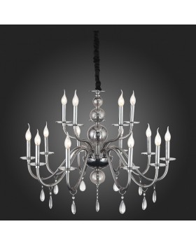 SL1113.403.15 Люстра подвесная ST-Luce Хром, Дымчатый, Прозрачный E14 15*40W SIEMA-foto3