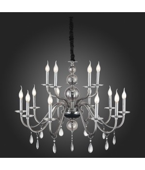 SL1113.403.15 Люстра подвесная ST-Luce Хром, Дымчатый, Прозрачный E14 15*40W SIEMA-foto3