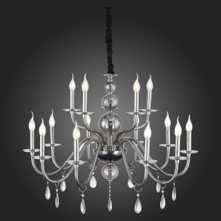 SL1113.403.15 Люстра подвесная ST-Luce Хром, Дымчатый, Прозрачный E14 15*40W SIEMA-foto3