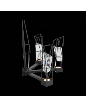 SL815.303.06 Люстра подвесная ST-Luce Серый графит/Серый графит, Прозрачный LED 6*8W 4000K PROGETTO-foto7