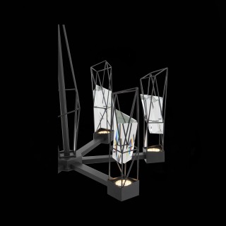 SL815.303.06 Люстра подвесная ST-Luce Серый графит/Серый графит, Прозрачный LED 6*8W 4000K PROGETTO-foto7