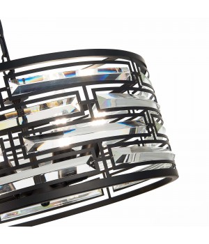 SL665.403.06 Люстра подвесная ST-Luce Черный/Черный, Прозрачный E14 6*40W CHIAREZZA-foto3