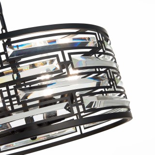 SL665.403.06 Люстра подвесная ST-Luce Черный/Черный, Прозрачный E14 6*40W CHIAREZZA-foto3