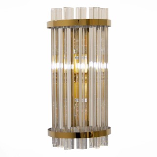 SL1179.201.02 Бра ST-Luce Золотистый/Золотистый, Прозрачный E14 2*40W Arezzo-foto2