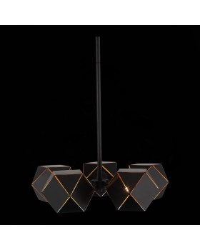 SL258.402.05 Люстра потолочная ST-Luce Черный/Черный, Золото E14 5*40W ENIGMA-foto4