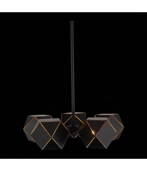 SL258.402.05 Люстра потолочная ST-Luce Черный/Черный, Золото E14 5*40W ENIGMA-foto4