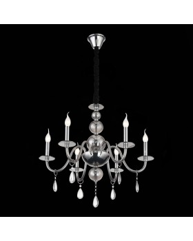 SL1113.403.06 Люстра подвесная ST-Luce Хром, Дымчатый, Прозрачный E14 6*40W SIEMA-foto4