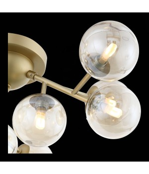 SL438.202.12 Люстра потолочная ST-Luce Золотистый/Коньячный G9 12*5W PALLЕRE-foto6