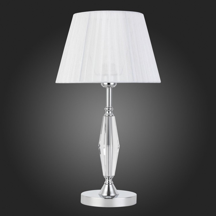 SL1756.104.01 Прикроватная лампа ST-Luce Хром/Светло-серый E14 1*40W BELLO