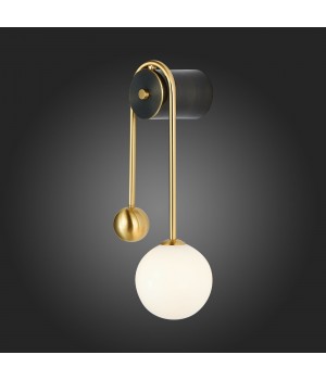 SL1202.201.01 Светильник настенный ST-Luce Золотистый/Золотистый, Белый E27 1*40W ADIGE-foto4