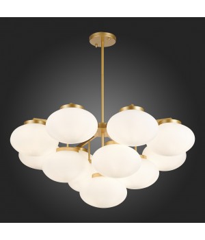 SL1503.203.13 Люстра подвесная ST-Luce Золотистый/Белый E27 13*40W Modica-foto6