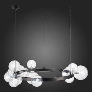 SL1165.402.15 Светильник подвесной ST-Luce Черный/Прозрачный G4 15*5W NECTON-foto3