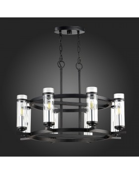 SL334.403.08 Люстра подвесная ST-Luce Черный, Никель/Прозрачный E14 8*60W BICHERO-foto4