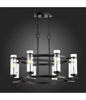 SL334.403.08 Люстра подвесная ST-Luce Черный, Никель/Прозрачный E14 8*60W BICHERO-foto4