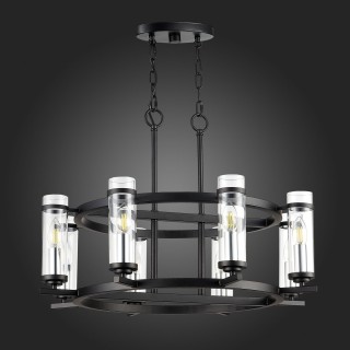 SL334.403.08 Люстра подвесная ST-Luce Черный, Никель/Прозрачный E14 8*60W BICHERO-foto4