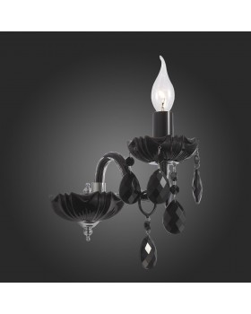 SL642.401.01 Бра ST-Luce Черный, Хром/Черный E14 1*40W ODILIA-foto3