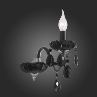 SL642.401.01 Бра ST-Luce Черный, Хром/Черный E14 1*40W ODILIA-foto3