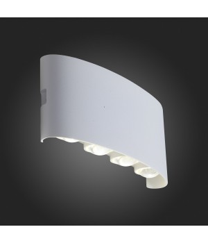SL089.501.08 Светильник уличный настенный ST-Luce Белый кварцевый LED 8*1W 4000K BISELLO-foto5