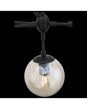 SL549.403.10 Люстра подвесная ST-Luce Черный/Янтарный E27 10*40W STAMPO-foto5